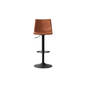 Tabouret de bar style vintage coloris cognac. Collection SOUL