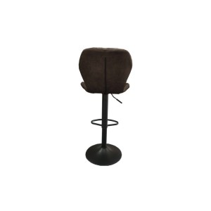 Tabouret de bar style vintage coloris brun foncé. Collection MABEL