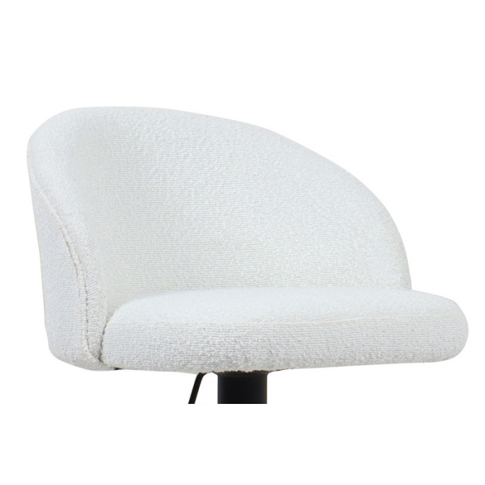 Tabouret de bar style vintage coloris blanc. Collection HYDRA