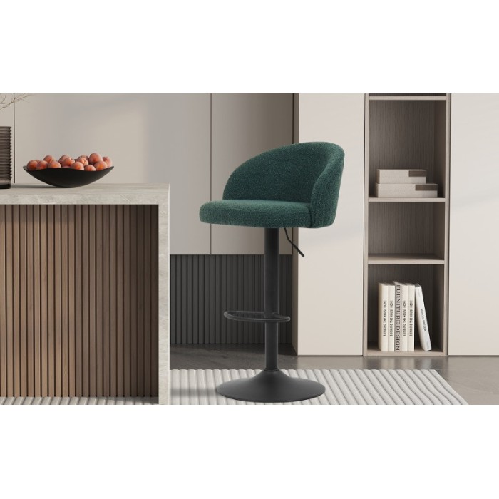 Tabouret de bar style vintage coloris vert. Collection HYDRA