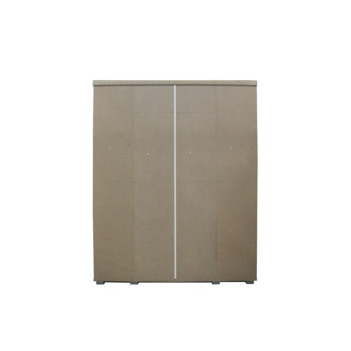 Armoire, garde-robe, collection TOM, 4 portes 160 cm, penderie intégrée coloris blanc