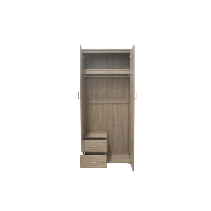 Armoire TOM 2 portes avec miroir Sonoma