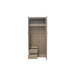 Armoire TOM 2 portes avec miroir Sonoma