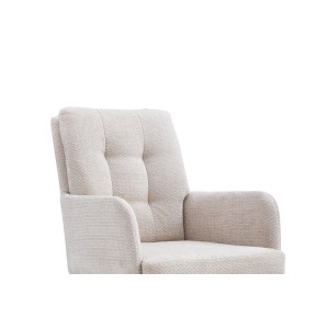 Chaise pivotante en tissu collection PLUMO coloris beige