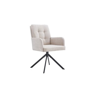 Chaise pivotante en tissu collection PLUMO coloris beige