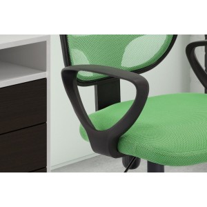 Chaise de bureau IPOLIST Tissu filet vert, idéal pour un bureau confortable et moderne