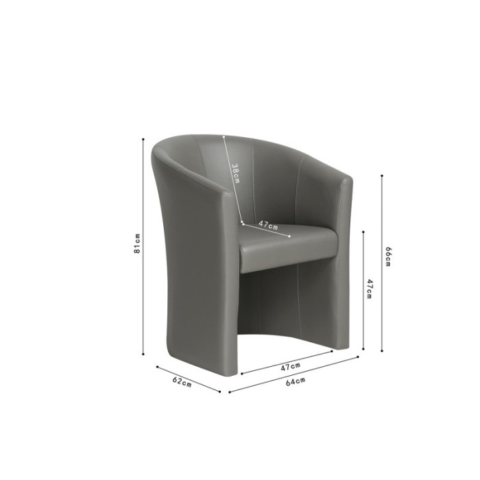 Fauteuil de salon confortable en tissu taupe. Collection KYOTO