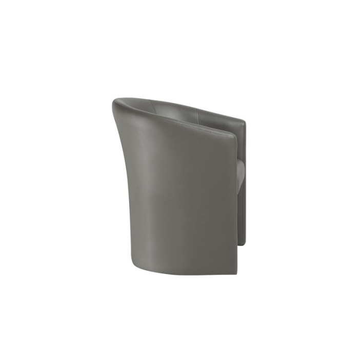 Fauteuil de salon confortable en tissu taupe. Collection KYOTO