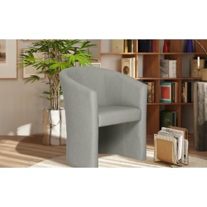 Fauteuil de salon confortable gris clair. Collection KYOTO