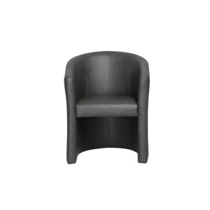 Fauteuil de salon confortable gris foncé. Collection KYOTO