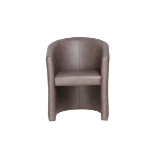 Fauteuil de salon confortable brun foncé. Collection KYOTO