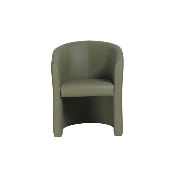 Fauteuil de salon confortable vert. Collection KYOTO