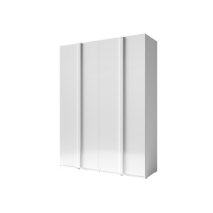 Armoire 4 Portes 180cm collection VERONA. Coloris blanc brillant