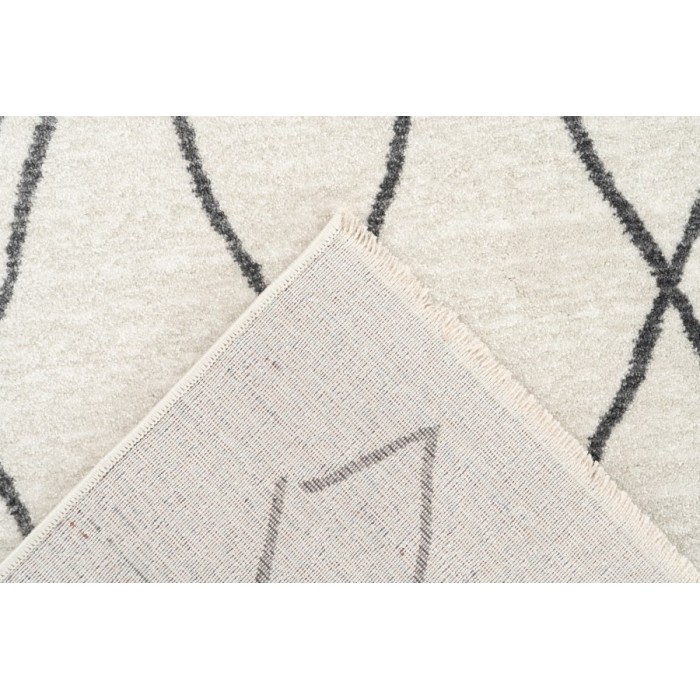 Tapis 150x80cm, design 205 coloris ivoire - Confort et élégance pour votre intérieur