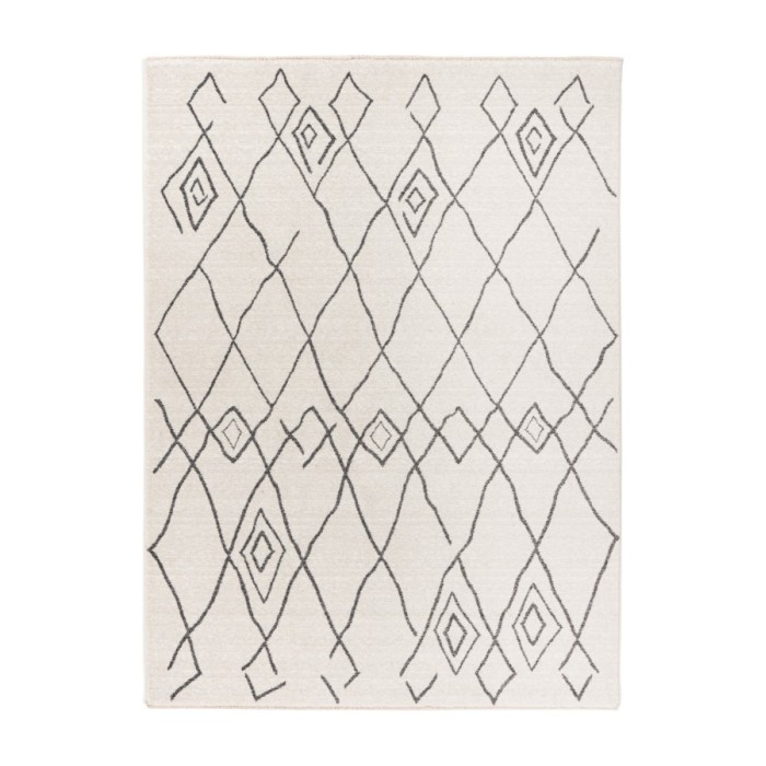 Tapis 230x160cm, design A205R coloris ivoire - Confort et élégance pour votre intérieur