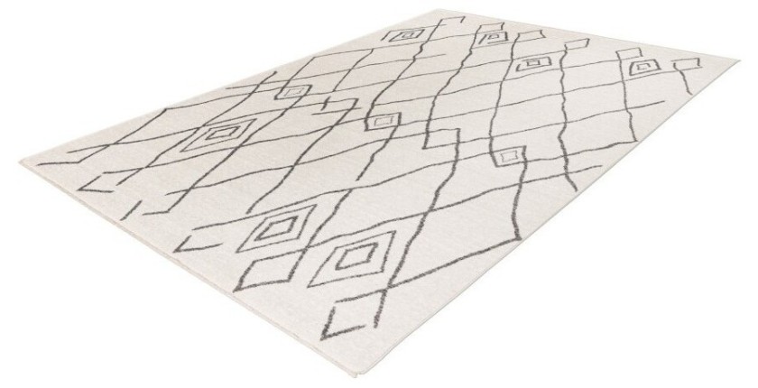 Tapis 290x200cm, design A205R coloris ivory - Confort et élégance pour votre intérieur