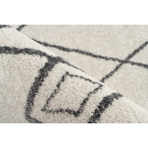 Tapis 290x200cm, design A205R coloris ivory - Confort et élégance pour votre intérieur