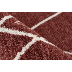 Tapis 170x120cm, design A205R coloris terracota - Confort et élégance pour votre intérieur