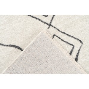 Tapis 230x160cm, design A305R coloris ivoire - Confort et élégance pour votre intérieur