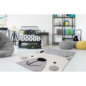 Tapis 230x160cm, design A323O coloris gris - Confort et élégance pour votre intérieur