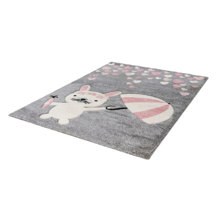 Tapis 150x80cm, design A623O coloris rose - Confort et élégance pour votre intérieur