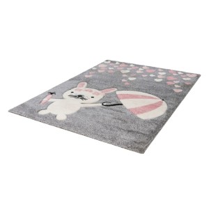 Tapis 170x120cm, design A623O coloris gris - Confort et élégance pour votre intérieur