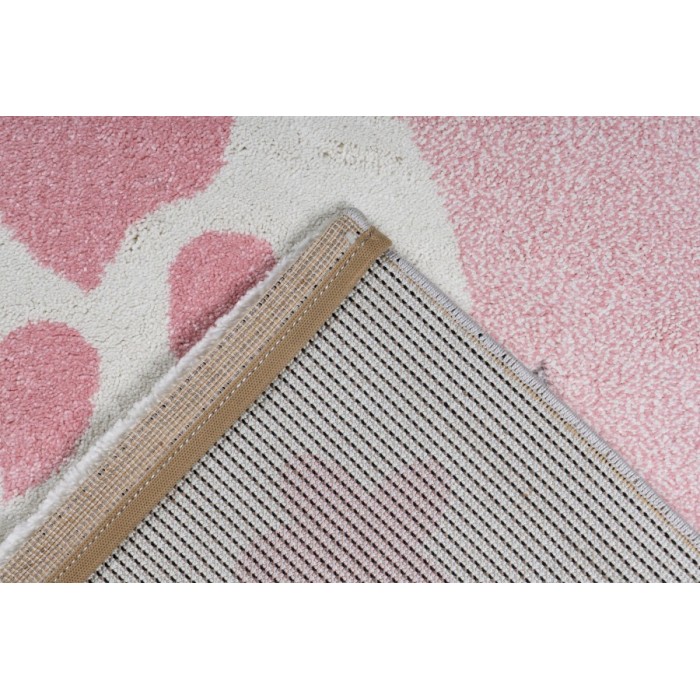 Tapis 230x160cm, design A723O coloris rose - Confort et élégance pour votre intérieur