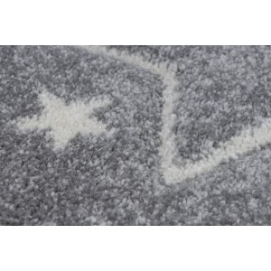 Tapis 150x80cm, design A923O coloris gris - Confort et élégance pour votre intérieur