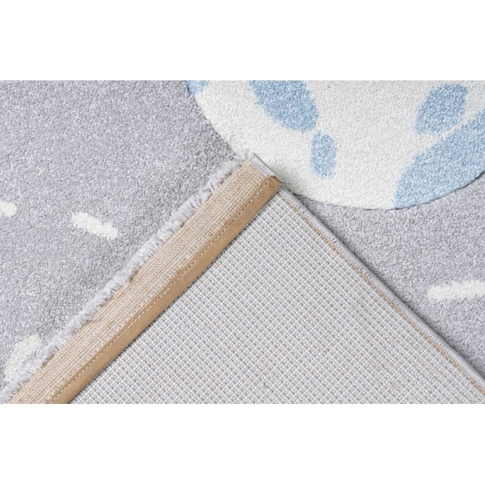 Tapis 150x80cm, design A033O coloris gris - Confort et élégance pour votre intérieur