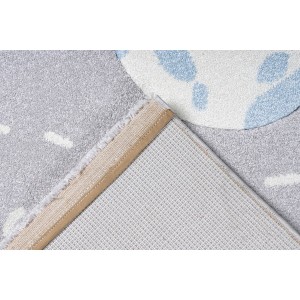 Tapis 150x80cm, design A033O coloris gris - Confort et élégance pour votre intérieur