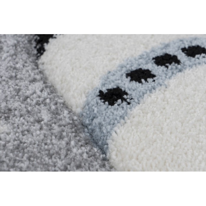 Tapis 230x160cm, design A033O coloris gris - Confort et élégance pour votre intérieur