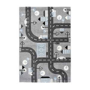 Tapis 230x160cm, design A133O coloris gris - Confort et élégance pour votre intérieur