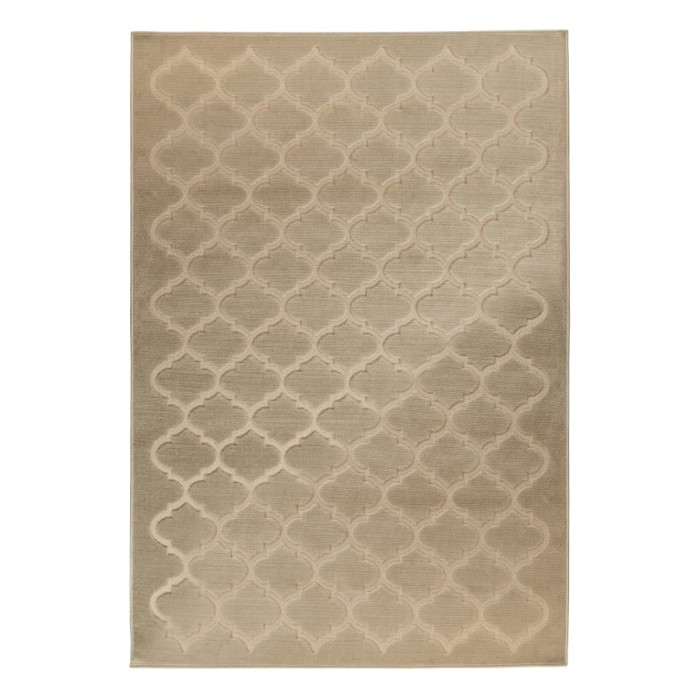 Tapis 150x80cm, design A102A coloris beige - Confort et élégance pour votre intérieur