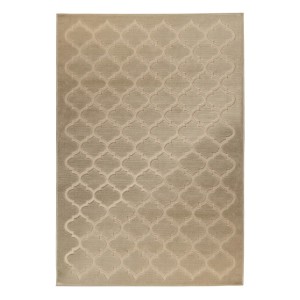 Tapis 290x200cm, design A102A coloris beige - Confort et élégance pour votre intérieur