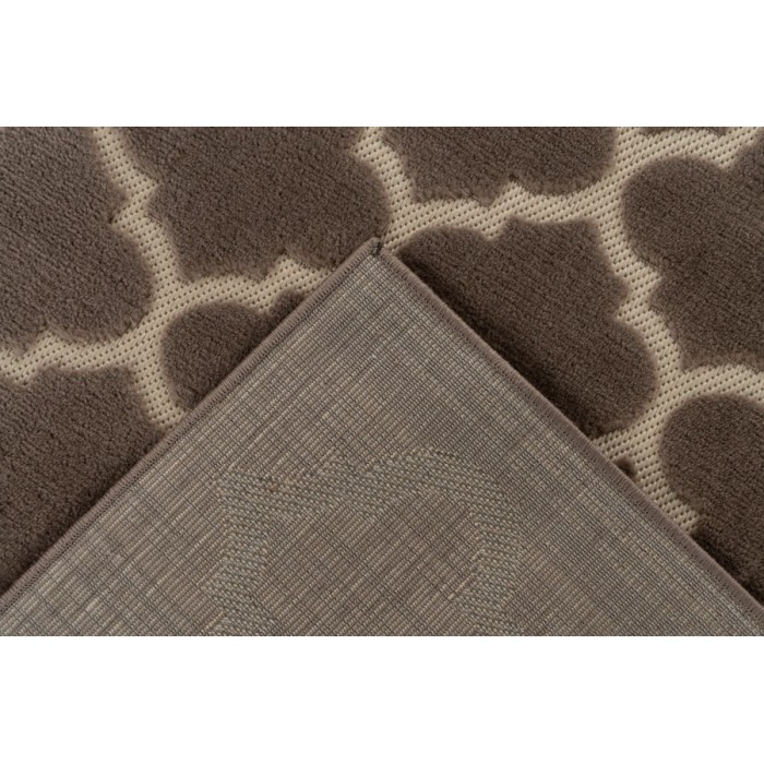 Tapis 150x80cm, design A102A coloris taupe - Confort et élégance pour votre intérieur