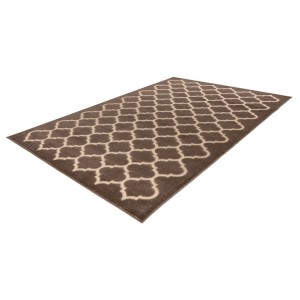 Tapis 170x120cm, design A102A coloris taupe - Confort et élégance pour votre intérieur