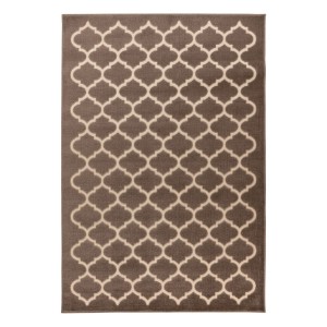 Tapis 230x160cm, design A102A coloris taupe - Confort et élégance pour votre intérieur