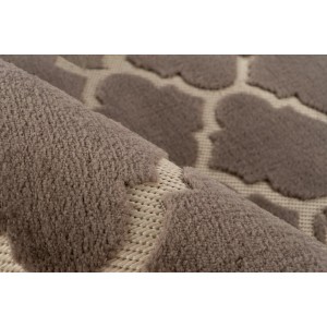 Tapis 290x200cm, design A102A coloris taupe - Confort et élégance pour votre intérieur