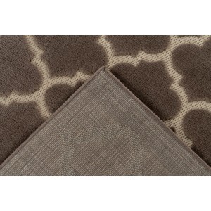 Tapis 290x200cm, design A102A coloris taupe - Confort et élégance pour votre intérieur