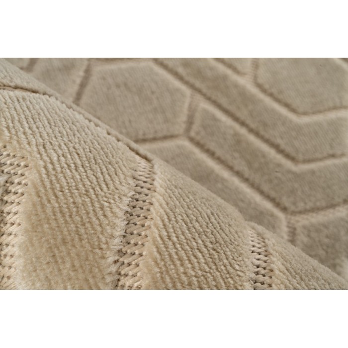 Tapis 290x200cm, design A202A coloris beige - Confort et élégance pour votre intérieur