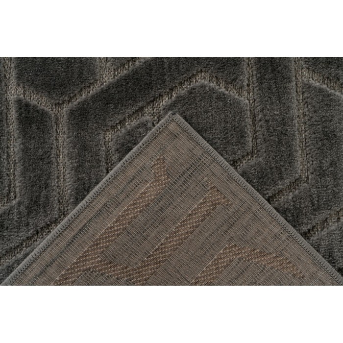 Tapis 230x160cm, design A202A coloris gris - Confort et élégance pour votre intérieur