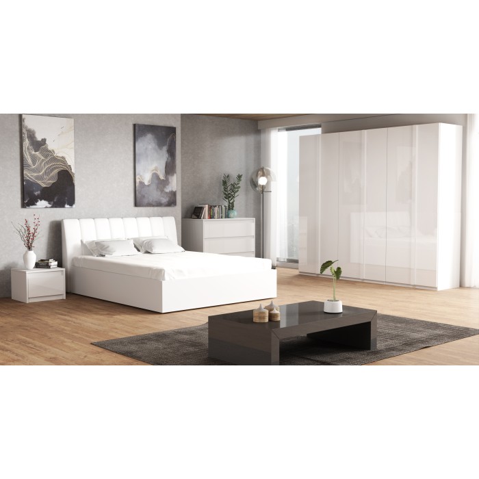 Lit Design VERONA. Couchage 160x200. Lit 2 places pour chambre à coucher