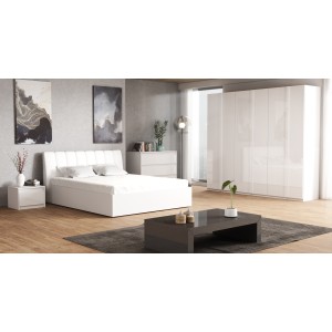 Lit Design VERONA. Couchage 160x200. Lit 2 places pour chambre à coucher