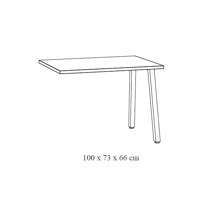 Retour pour Bureau – Collection SOON – Coloris Blanc et Noir – Extension Fonctionnelle