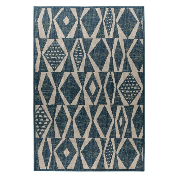 Tapis 290x200cm, design C203I coloris bleu - Confort et élégance pour votre intérieur
