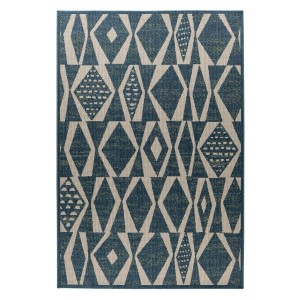 Tapis 290x200cm, design C203I coloris bleu - Confort et élégance pour votre intérieur