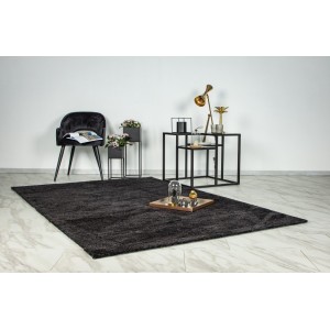 Tapis 150x80cm, design C007Y coloris noir - Confort et élégance pour votre intérieur