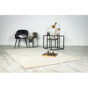 Tapis 150x80cm, design C007Y coloris ivoire - Confort et élégance pour votre intérieur