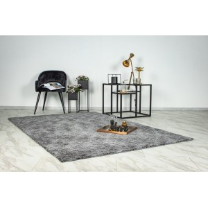 Tapis 230x160cm, design C007Y coloris argent - Confort et élégance pour votre intérieur
