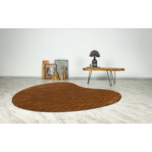 Tapis 230x160cm, design C008Y coloris camel - Confort et élégance pour votre intérieur